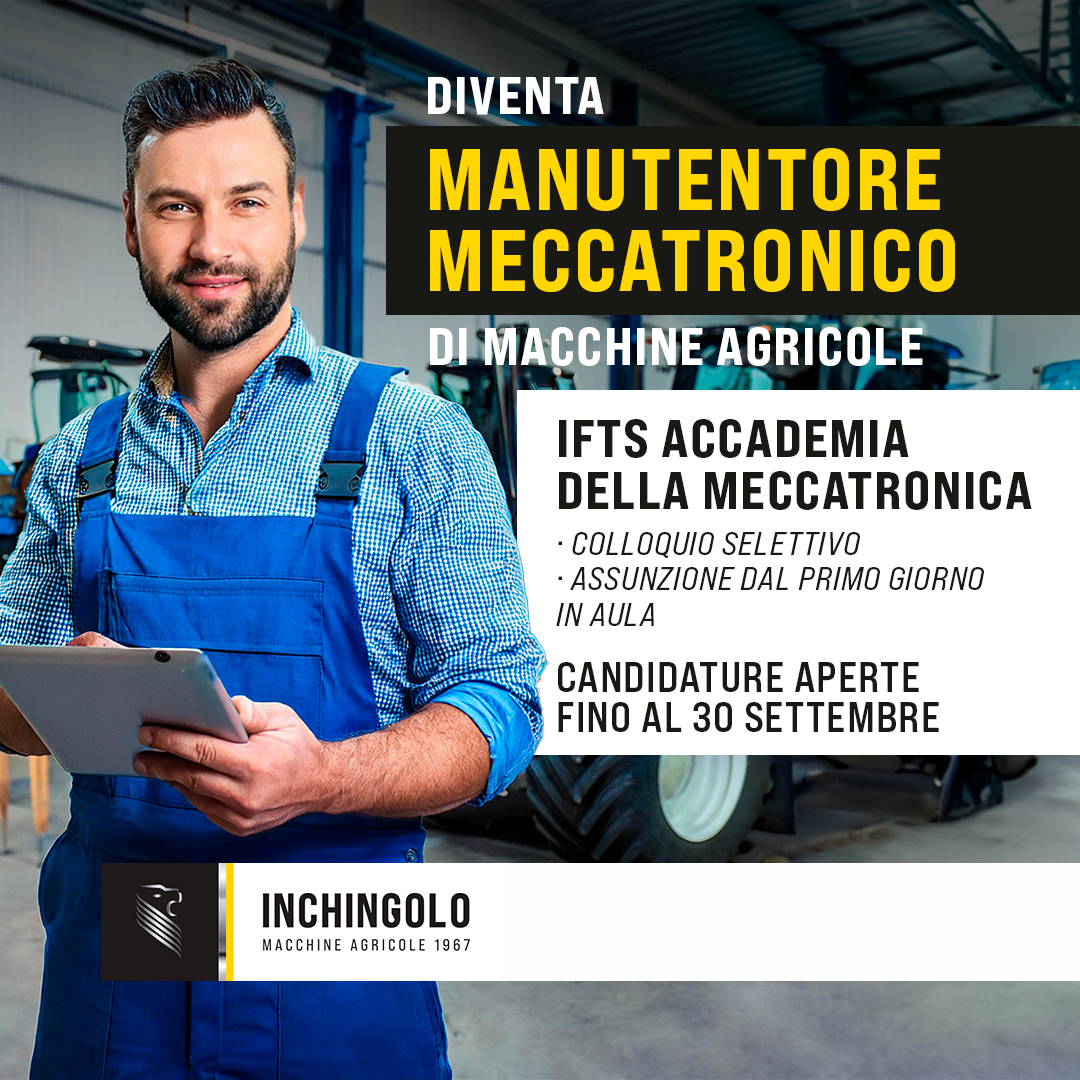 Candidature aperte per l’Accademia IFTS della Meccatronica 2024/2025!