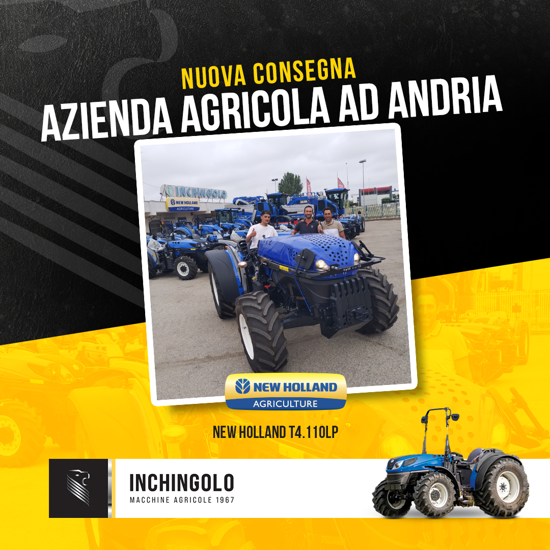 Ancora una consegna ad Andria: New Holland T4.110LP protagonista!